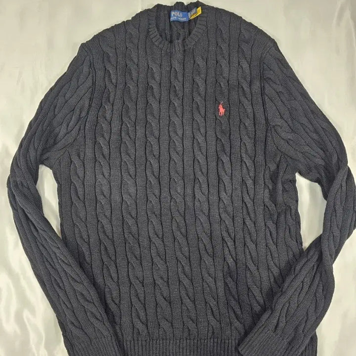 [BUNJANG] Cable Knit Polo Sweater / 폴로케이블니트