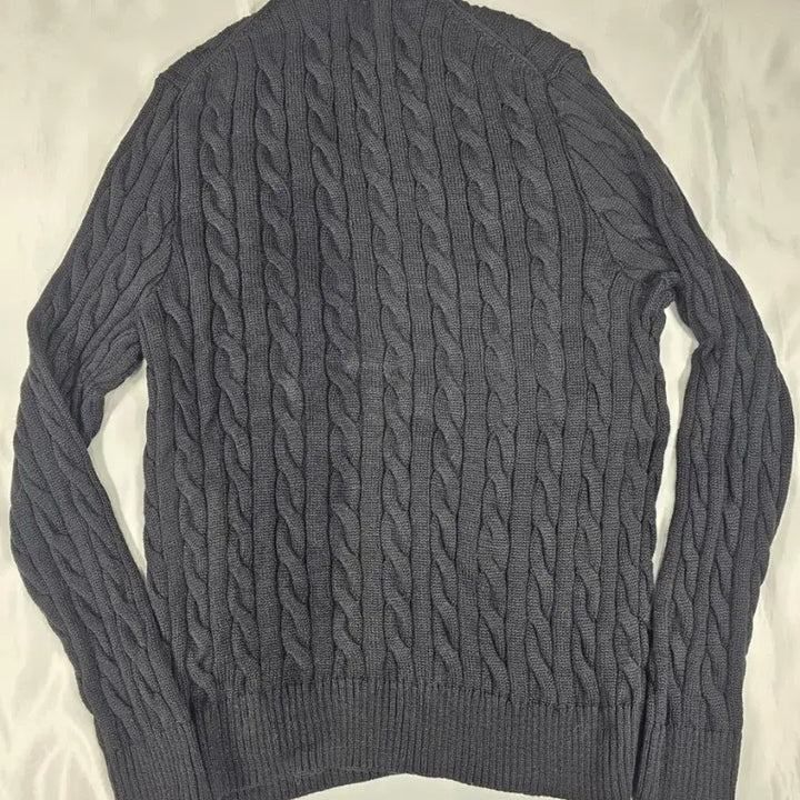 [BUNJANG] Cable Knit Polo Sweater / 폴로케이블니트