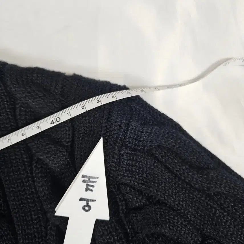 [BUNJANG] Cable Knit Polo Sweater / 폴로케이블니트