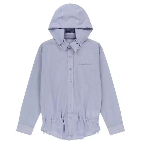 [BUNJANG] Sanakeer Hooded Stripe Shirt 2 / 산산기어 후드 스트라이프 셔츠 2