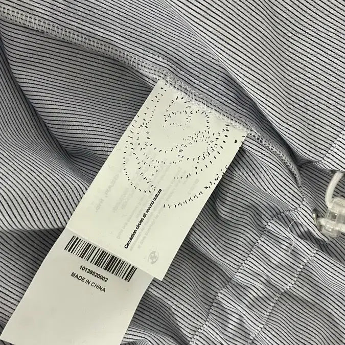 [BUNJANG] Sanakeer Hooded Stripe Shirt 2 / 산산기어 후드 스트라이프 셔츠 2