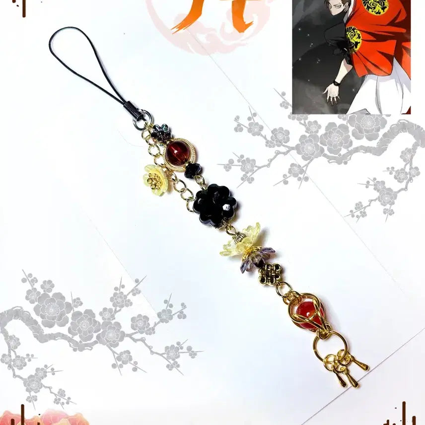 [BUNJANG] Jaktu Shin Daegam &amp; Sa Daegam Concept Beaded Keychain / 작두 신대감&amp;사대감 컨셉 비즈키링 판매(개당)