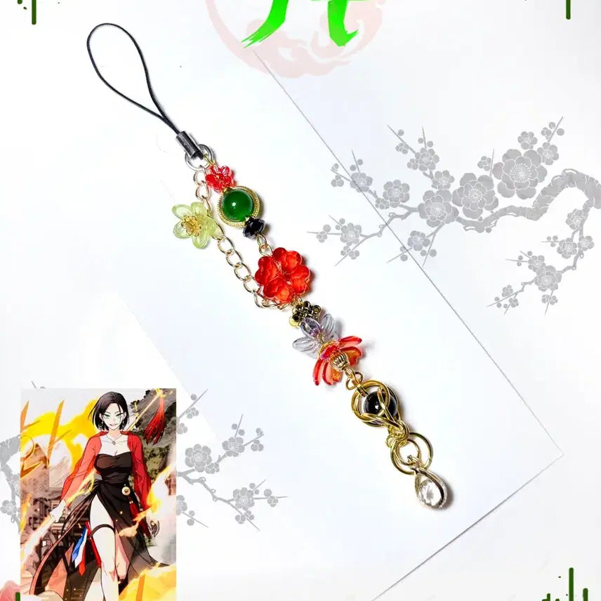 [BUNJANG] Jaktu Shin Daegam &amp; Sa Daegam Concept Beaded Keychain / 작두 신대감&amp;사대감 컨셉 비즈키링 판매(개당)