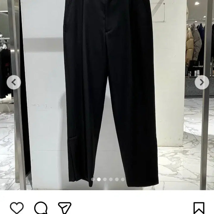 [BUNJANG] Solid Homme Wool Slacks / [새상품] 솔리드옴므 밑단 절개 울 슬랙스 블랙 48