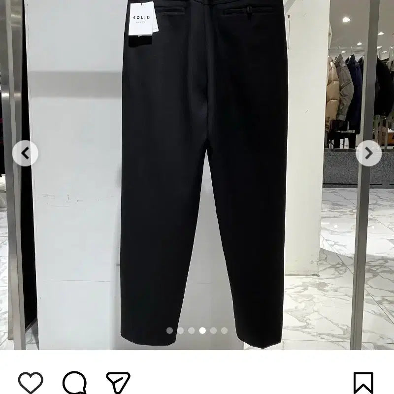 [BUNJANG] Solid Homme Wool Slacks / [새상품] 솔리드옴므 밑단 절개 울 슬랙스 블랙 48