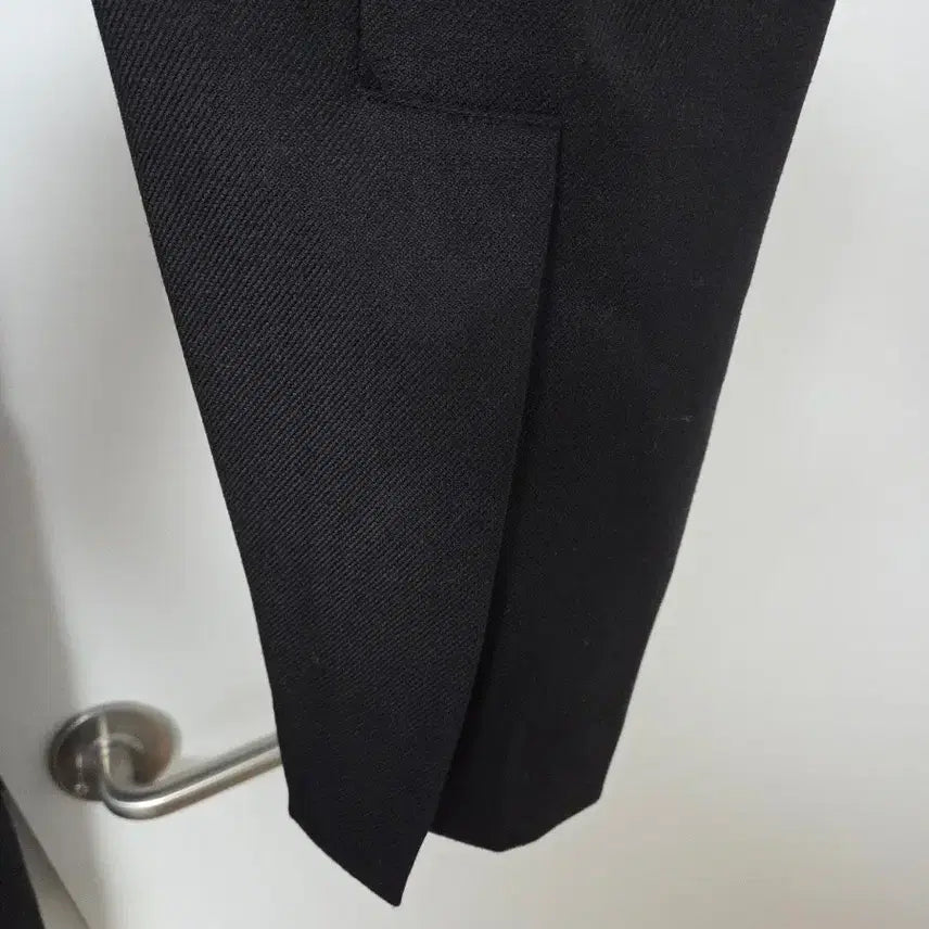 [BUNJANG] Solid Homme Wool Slacks / [새상품] 솔리드옴므 밑단 절개 울 슬랙스 블랙 48