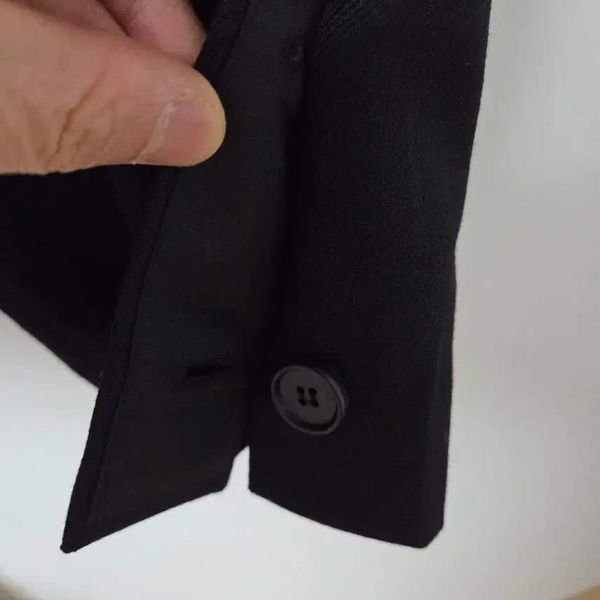 [BUNJANG] Solid Homme Wool Slacks / [새상품] 솔리드옴므 밑단 절개 울 슬랙스 블랙 48