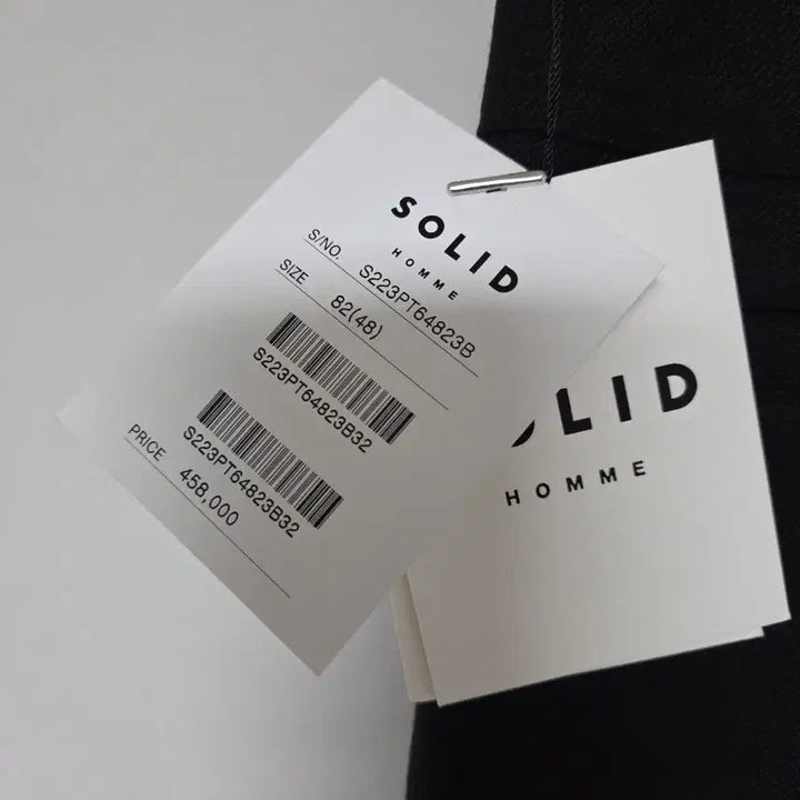 [BUNJANG] Solid Homme Wool Slacks / [새상품] 솔리드옴므 밑단 절개 울 슬랙스 블랙 48