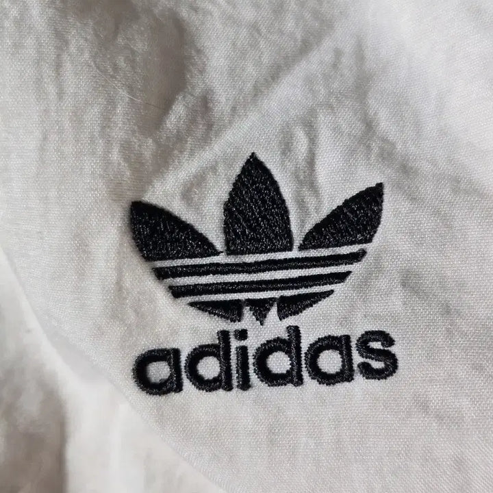 [BUNJANG] Adidas Old School Cropped Windbreaker Jacket / 급처) 아디다스 올드스쿨 크롭 바람막이 화이트 커스텀 빈티지