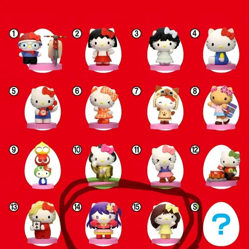 [BUNJANG] Sanrio Hello Kitty Furuta Choco Egg Figures - Idol Series / 키티 콜렉션 후루타 초코에그 피규어 최애의아이+아이돌