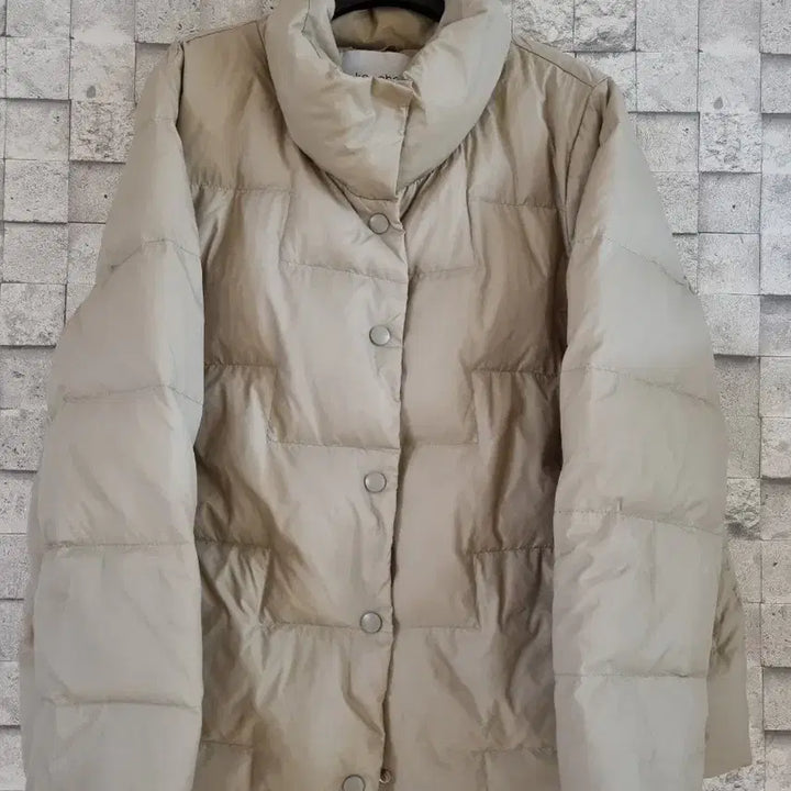 [BUNJANG] Beige Lightweight Down Padded Jumper / 베이지 다운패딩점퍼 경량