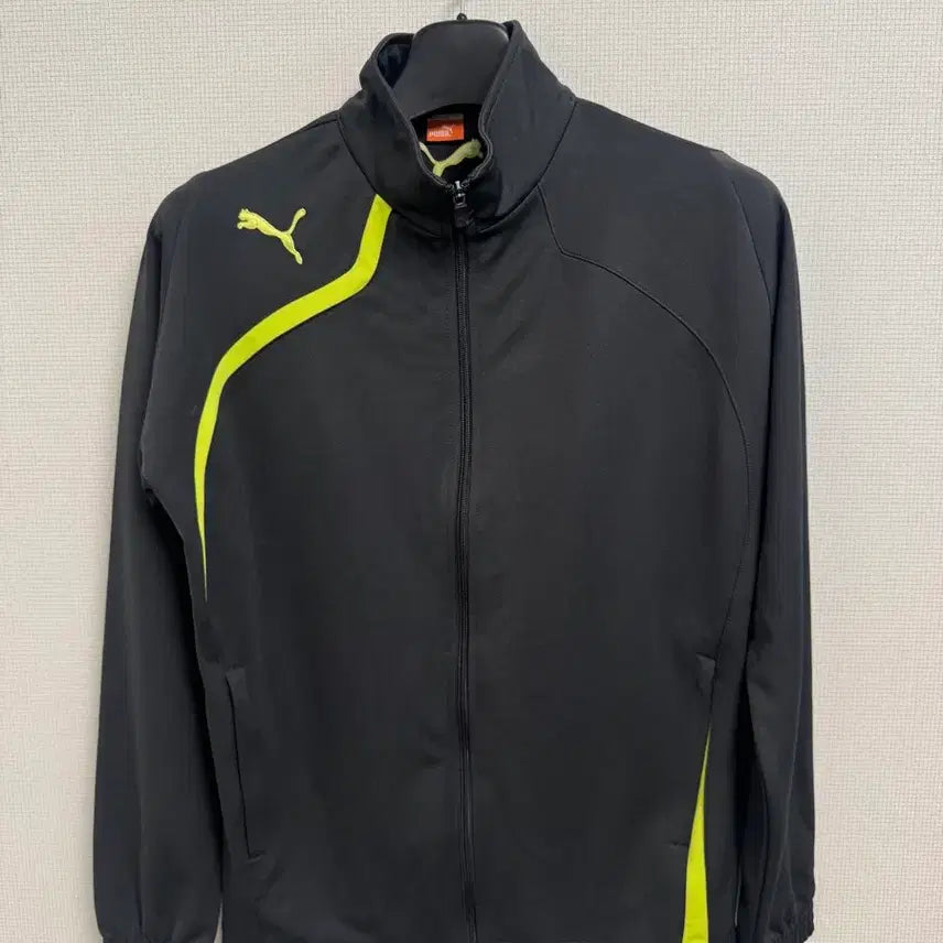 [BUNJANG] Puma Training Zip-up / 푸마 블랙/형광 트레이닝 집업