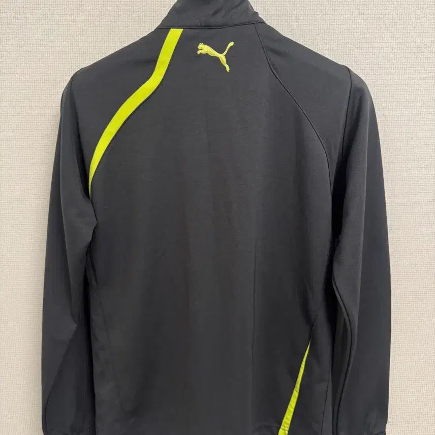 [BUNJANG] Puma Training Zip-up / 푸마 블랙/형광 트레이닝 집업