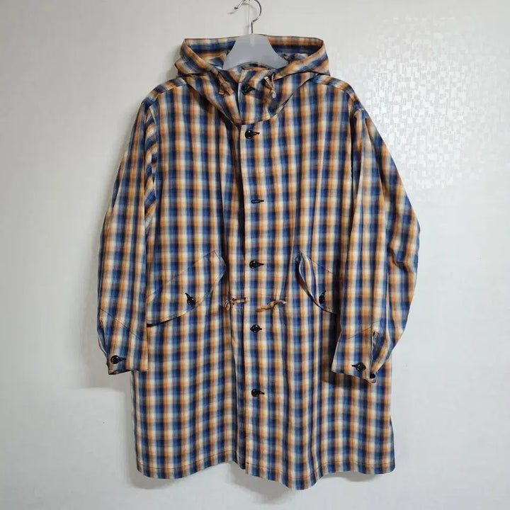 [BUNJANG] Monitaly Check Hooded Parka / [40] 모니탈리 Monitaly / 체크 후드 파카