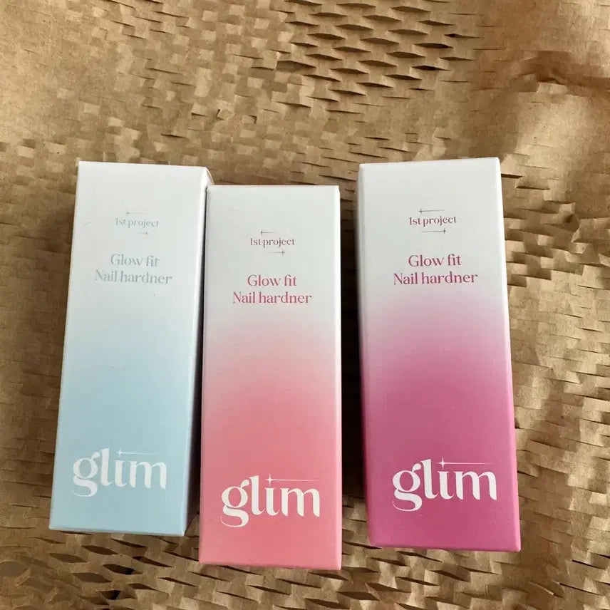 [BUNJANG] Gleam Nail Hardener Set / 미개봉 글림 네일 하드너 손톱 영양제 네일아트 3종세트