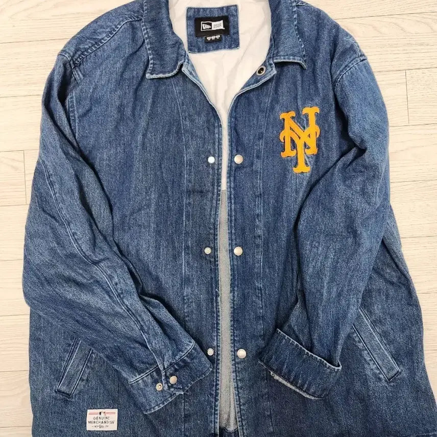 [SOLD OUT] 뉴에라 MLB 뉴욕메츠 코치 청자켓 사이즈 105~110