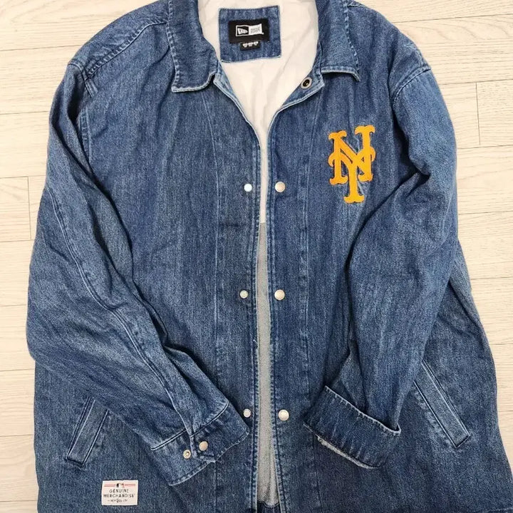 [SOLD OUT] 뉴에라 MLB 뉴욕메츠 코치 청자켓 사이즈 105~110
