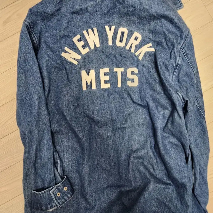 [SOLD OUT] 뉴에라 MLB 뉴욕메츠 코치 청자켓 사이즈 105~110