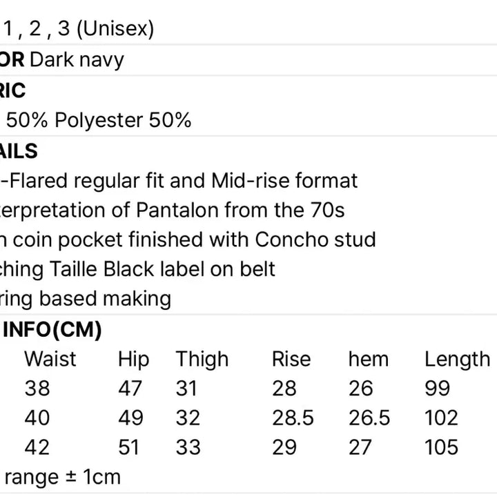 [BUNJANG] 70s Wool Trousers Dark Navy / 타일레 70s 울 트라우저 다크네이비 3