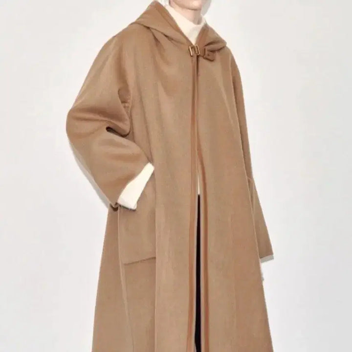 [BUNJANG] TIME Cashmere Hooded Coat / TIME 타임 캐시미어 후드 코트