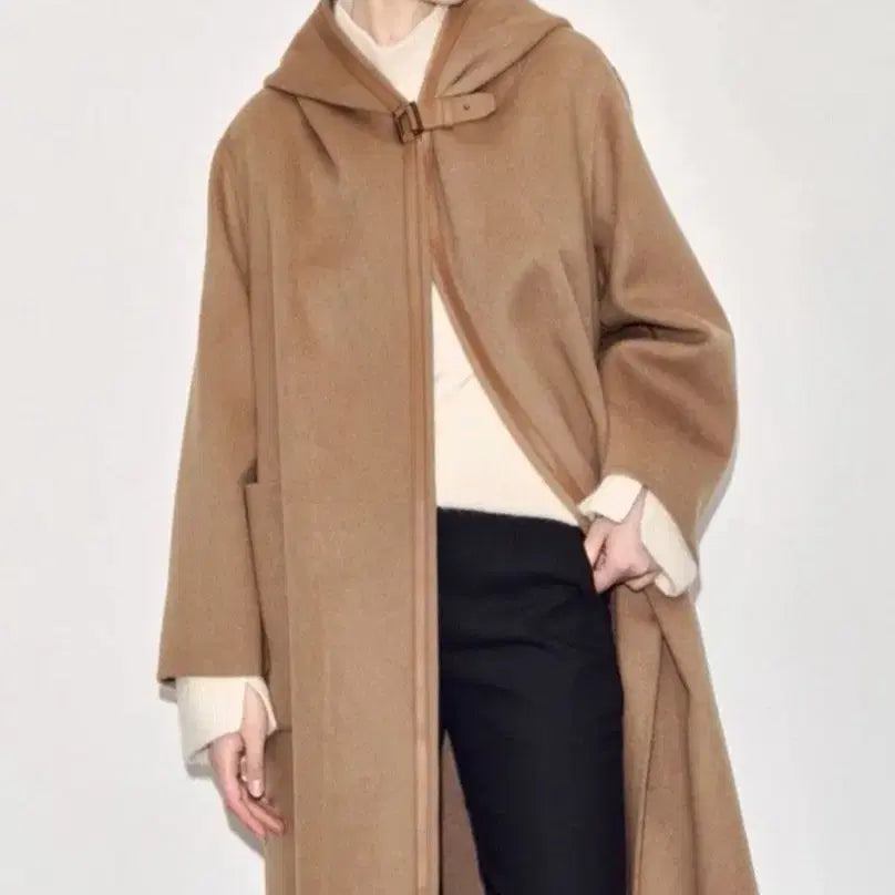 [BUNJANG] TIME Cashmere Hooded Coat / TIME 타임 캐시미어 후드 코트