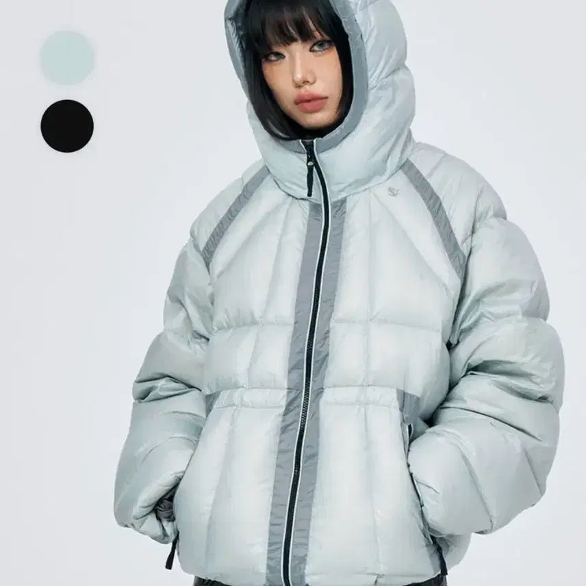 [BUNJANG] Skiizinducing Padded Jacket (Sky Blue) / 스키즘인듀싱 패딩 L (하늘색)