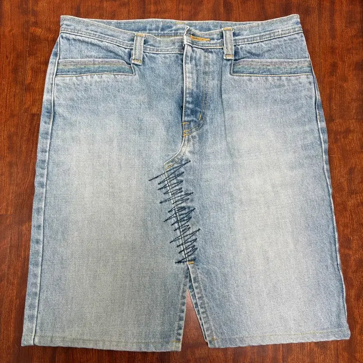 [BUNJANG] Hysteric Glamour Denim Midi Skirt / 히스테릭 글래머 데님 스커트