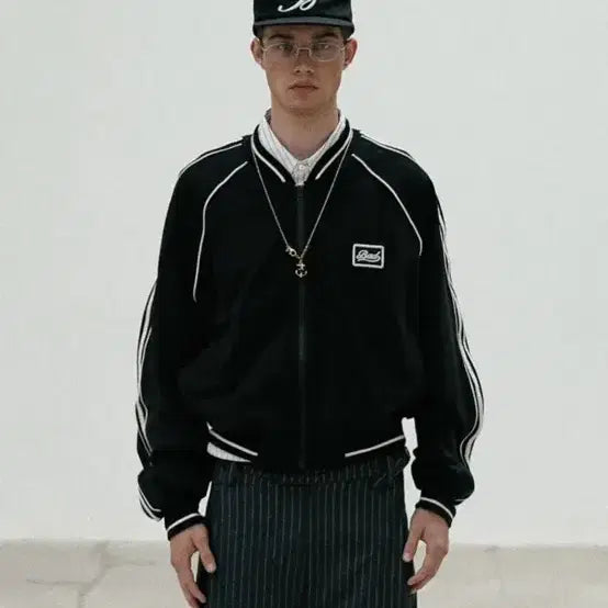 [BUNJANG] Bad Blood Billy Jersey Windbreaker Black / 배드블러드 빌리 져지 윈드브레이커 블랙