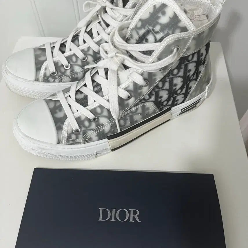 [SOLD OUT] 디올 오블리크 스니커즈 하이탑 블랙 Dior42