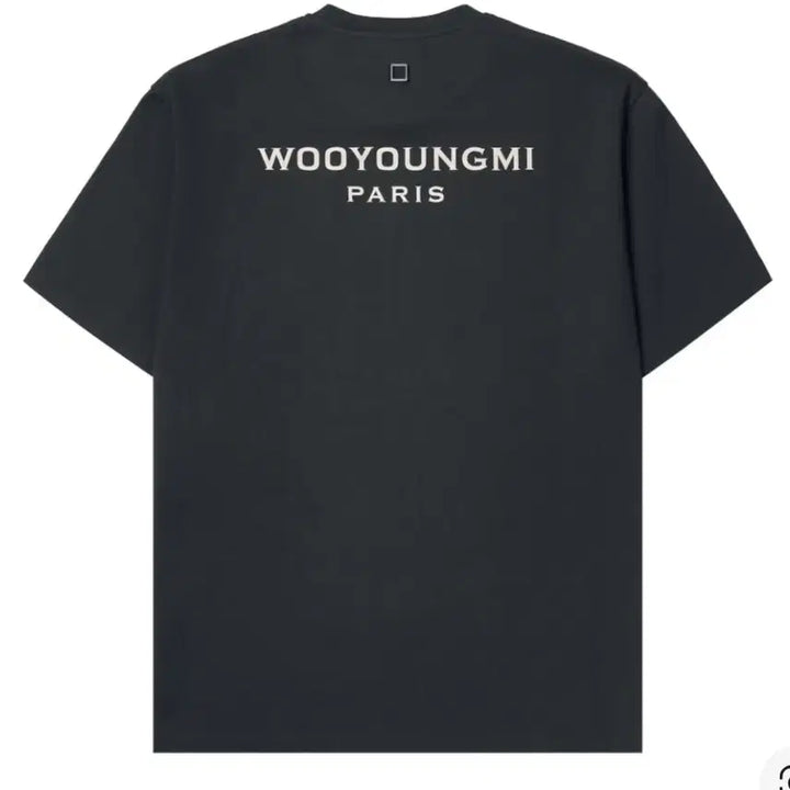 [BUNJANG] Wooyoungmi Cotton Back Logo T-Shirt Gray / [52] 우영미 코튼 백로고 티셔츠 그레이