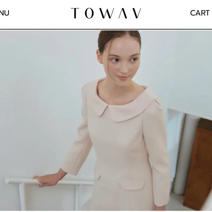 [BUNJANG] TOWAV RONNIE MINI DRESS - CREAM / (새상품택그대로)토와브 브랜드 RONNIE MINI DRESS_CREAM