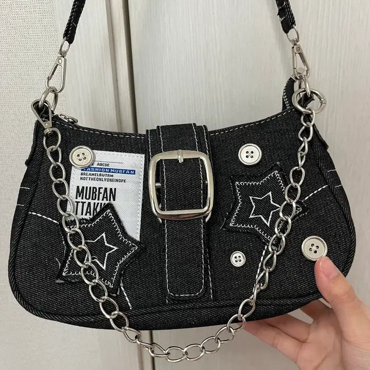 [BUNJANG] Y2K Star Bag / 빈티지 블랙 y2k 별 가방