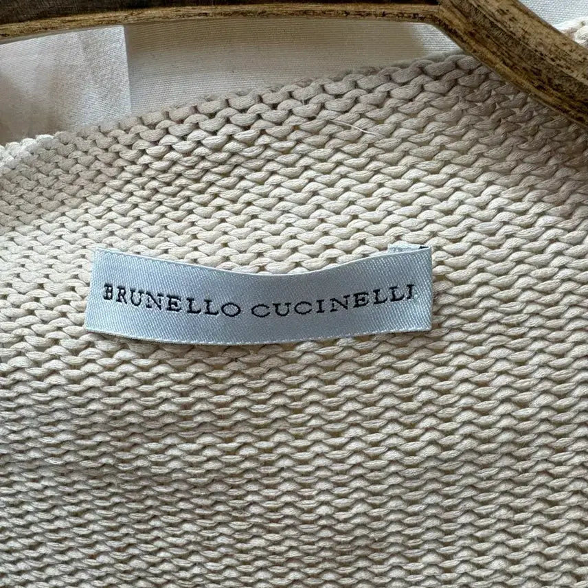 [BUNJANG] Brunello Cucinelli Knit Vest - Beige M / 브루넬로 쿠치넬리 니트 조끼M/55사이즈(정품)