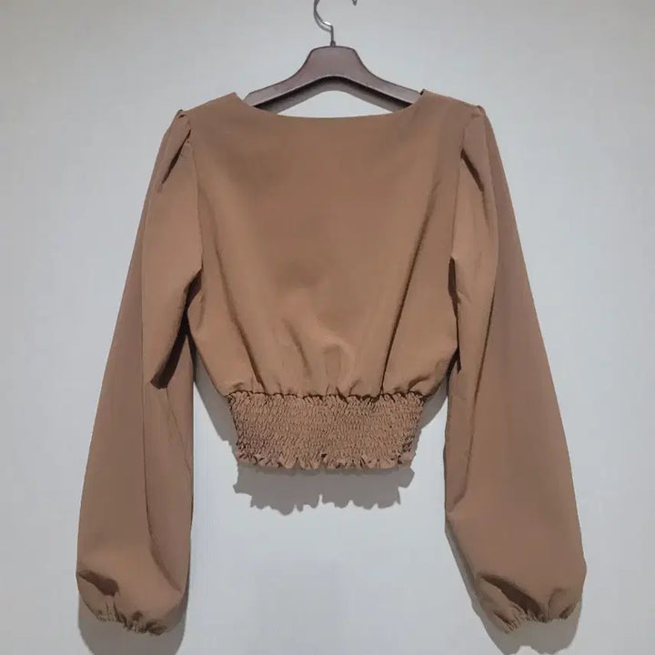 [BUNJANG] Shirring Crop Blouse / 셔링 크롭 블라우스