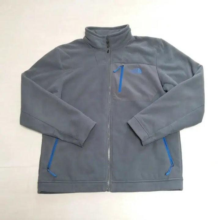 [BUNJANG] The North Face Full Zip Fleece Jacket Blue Grey Size L (Fits 105-110) / 노스페이스 (The North Face) 집업 플리스 - 110