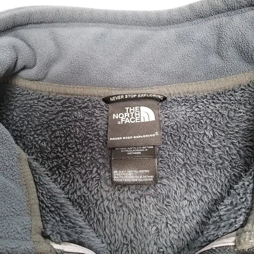 [BUNJANG] The North Face Full Zip Fleece Jacket Blue Grey Size L (Fits 105-110) / 노스페이스 (The North Face) 집업 플리스 - 110