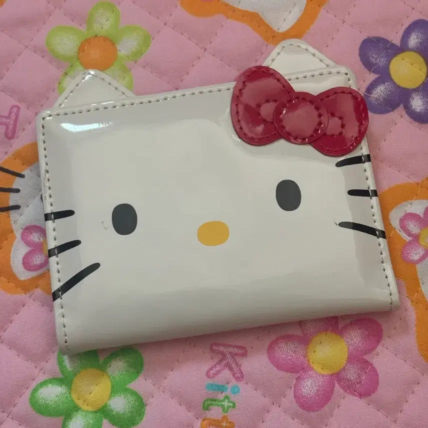 [BUNJANG] Hello Kitty White Card Wallet / 헬로키티 화이트 지갑 카드지갑
