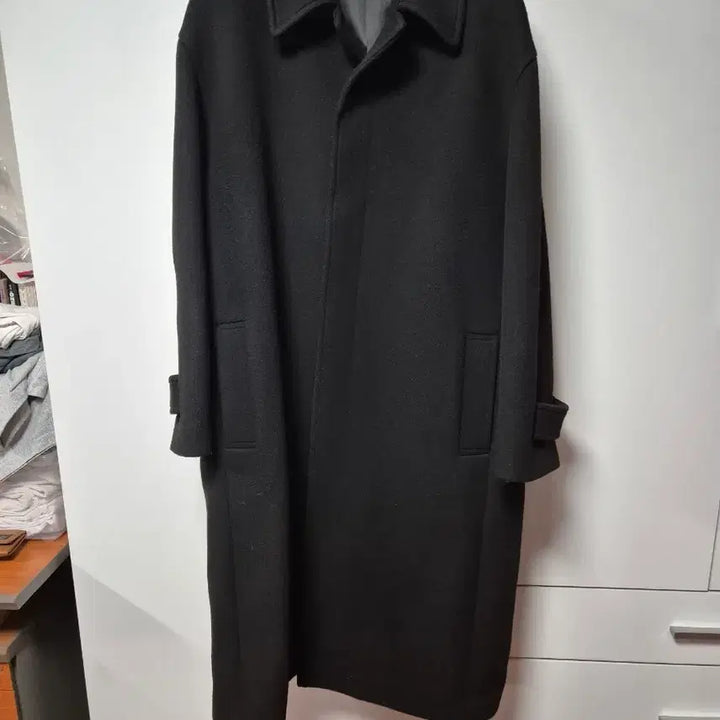 [BUNJANG] ESSENTIAL EQL Black Balmacaan Coat XL / ESSENTIAL by EQL블랙 발마칸 코트 XL