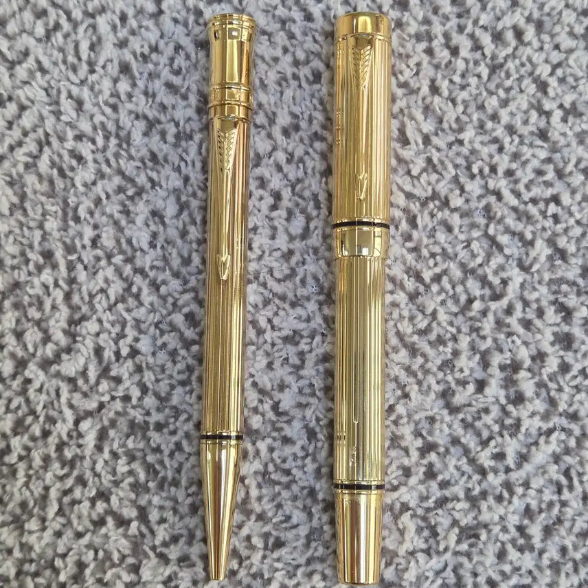 [BUNJANG] Parker Duofold Presidential Solid Gold Sample Fountain Pen and Ballpoint Pen / 파카 듀오폴드 프레지덴셜 솔리드 골드 샘플 만년필 볼펜