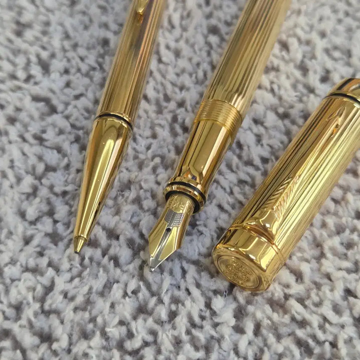 [BUNJANG] Parker Duofold Presidential Solid Gold Sample Fountain Pen and Ballpoint Pen / 파카 듀오폴드 프레지덴셜 솔리드 골드 샘플 만년필 볼펜