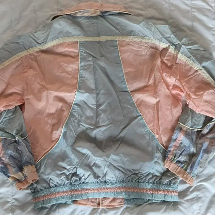 [BUNJANG] Nike Old School Windbreaker / 나이키 올드스쿨 바람막이 핑크색 하늘색 딸기우유 스우시