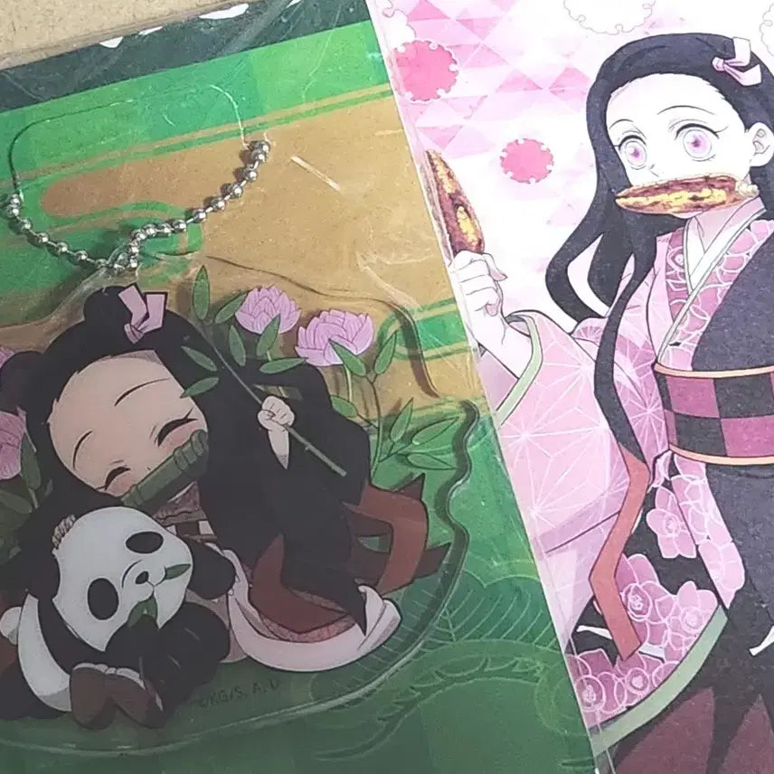 [BUNJANG] Demon Slayer Nezuko Acrylic Set / [세트판매] 귀멸의 칼날 네즈코 전집중전 아크릴 일본 축제 미니색지