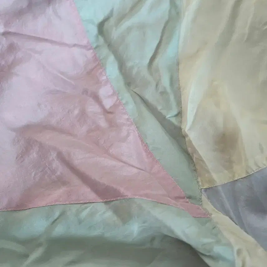 [BUNJANG] Nike Old School Crop Windbreaker / 나이키 올드스쿨 크롭 바람막이 솜사탕 핑크 로고 스우시 시보리밑단