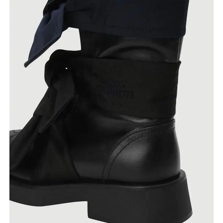 [BUNJANG] Lucky Chouette Ribbon Walker Boots (240) / 럭키슈에뜨 신상 리본 워커부츠(240)