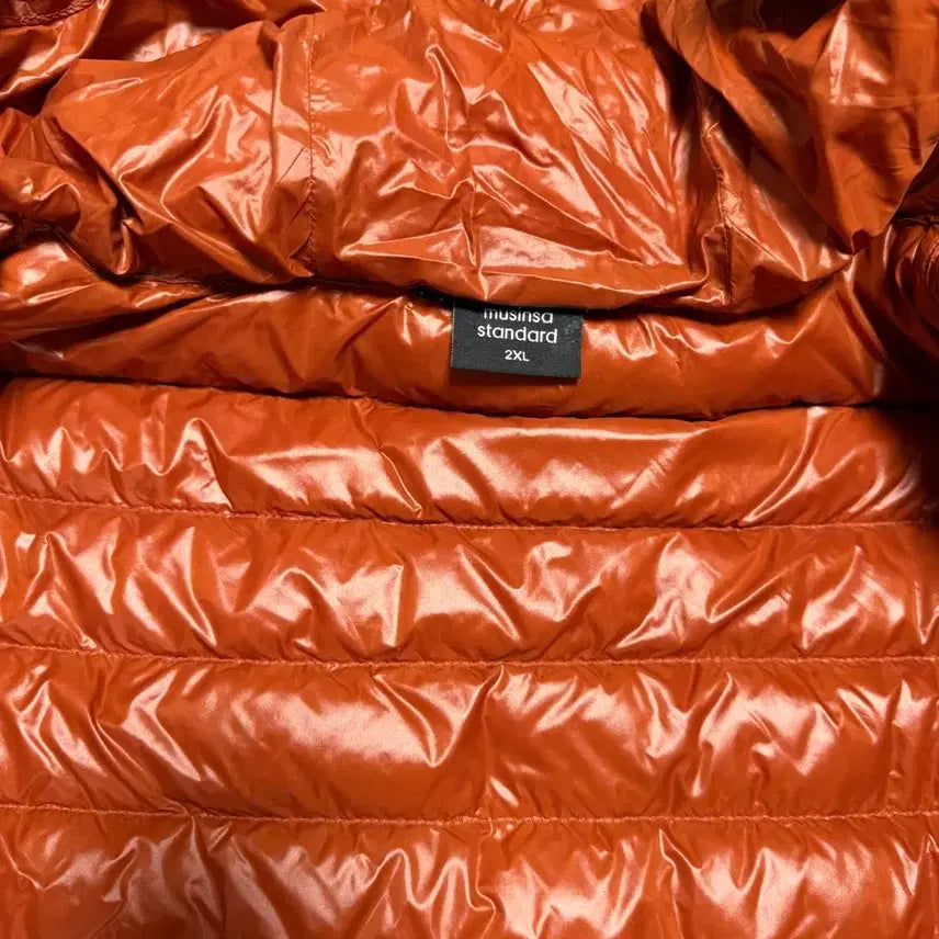 [BUNJANG] MUSINSA STANDARD City Leisure Sheer Ripstop Light Down Jacket (Orange) / [2XL] 무신사 스탠다드 시티레저 시어 립스탑 라이트 다운자켓(오렌지)