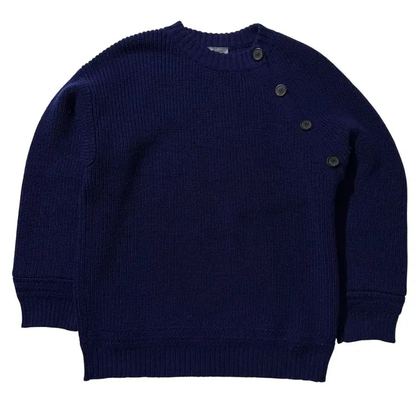 [BUNJANG] Lavin Shoulder Button Wool Round Knit / [S-M,매장판] Lavin 랑방 숄더 버튼 울 라운드 니트