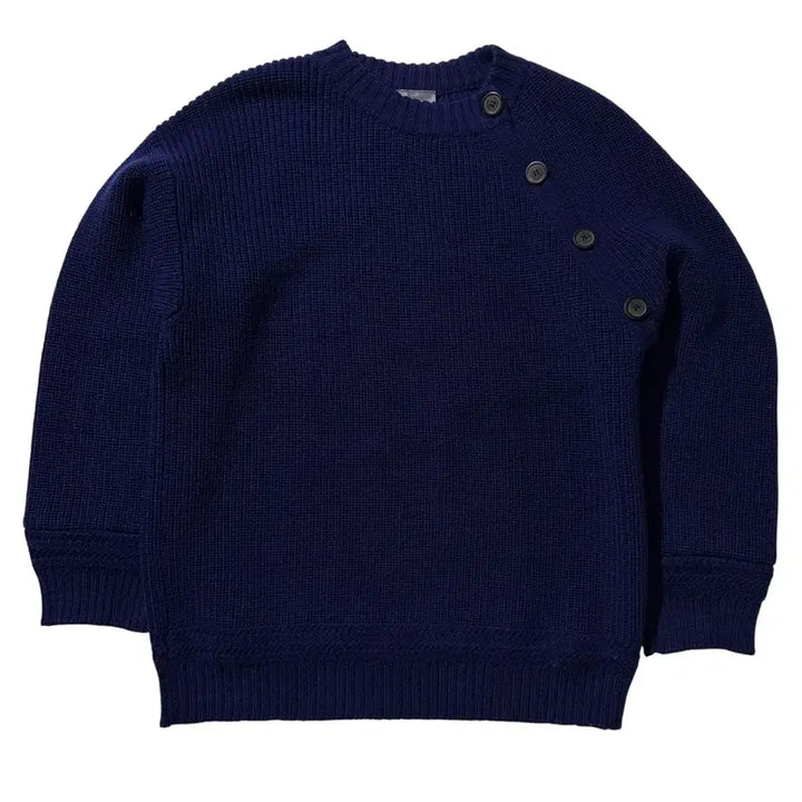 [BUNJANG] Lavin Shoulder Button Wool Round Knit / [S-M,매장판] Lavin 랑방 숄더 버튼 울 라운드 니트