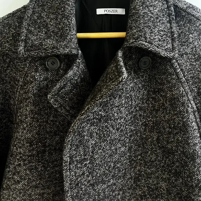 [BUNJANG] Forger Herringbone Long Coat / 실사있음) 포저 헤링본 롱 코트