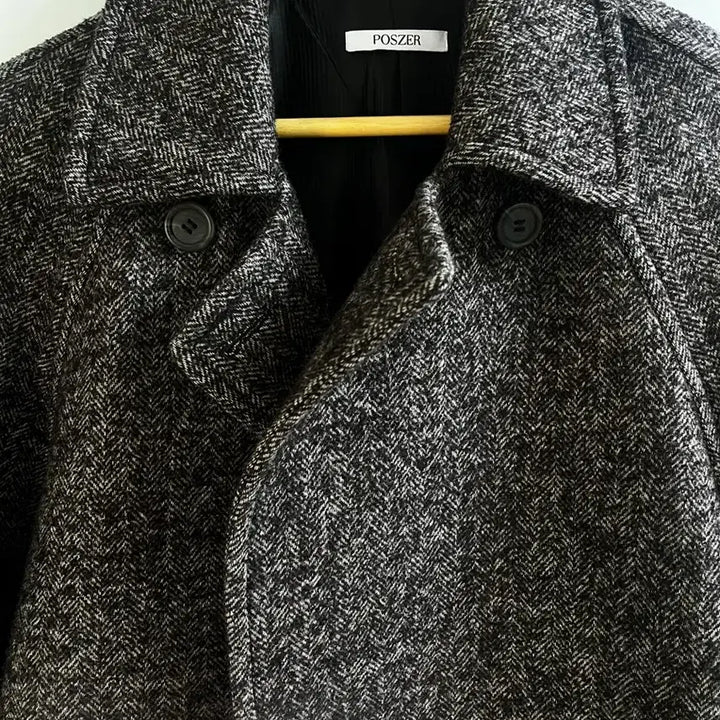 [BUNJANG] Forger Herringbone Long Coat / 실사있음) 포저 헤링본 롱 코트