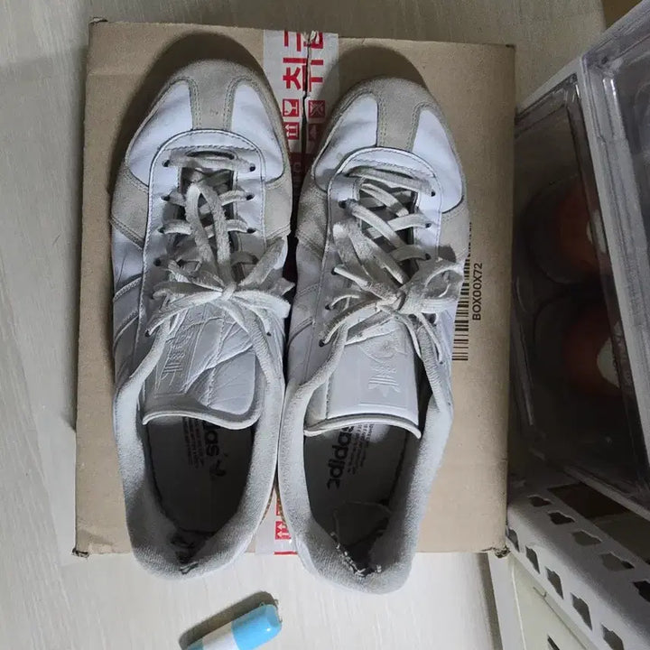 [BUNJANG] Adidas German Army Sneakers White / 아디다스 독일군 스니커즈 화이트